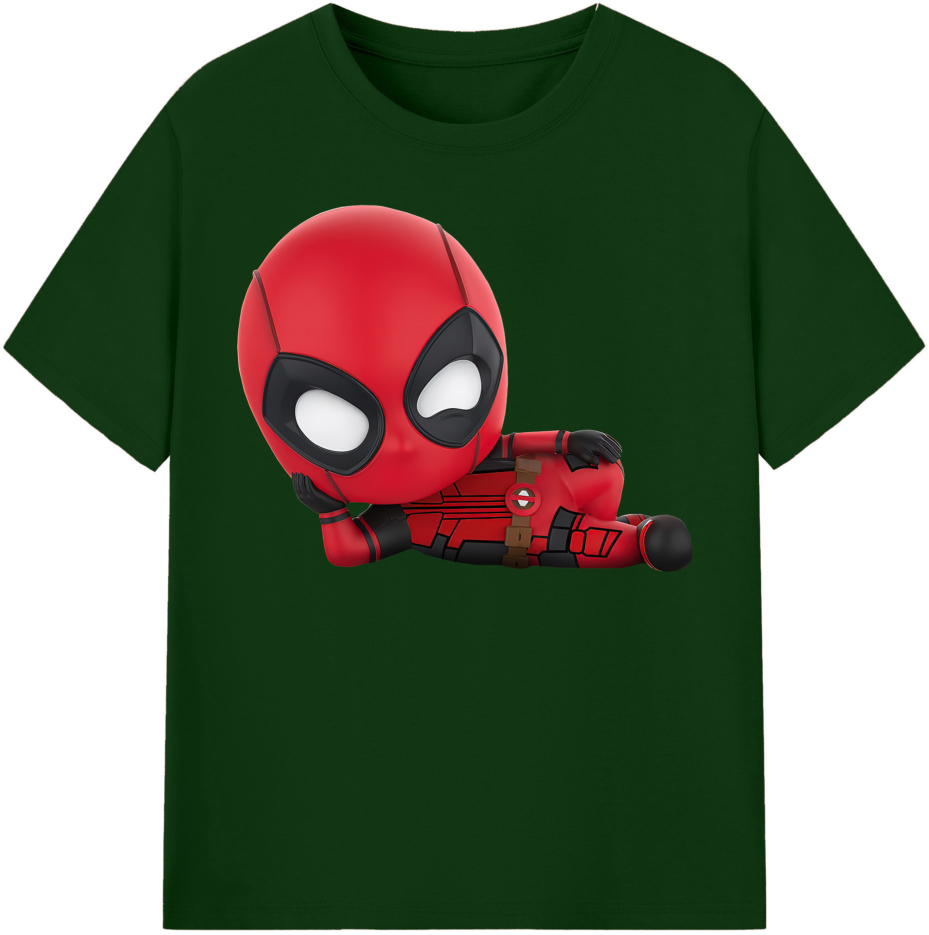 （画像用） Deadpool デッドプール 綿100％半袖Tシャツ（フロントプリント）